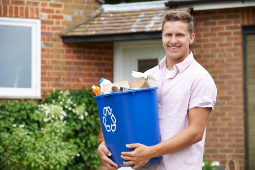 Professional team clearing garage in Barnet