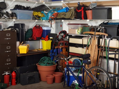 Professional house clearance team organizing belongings