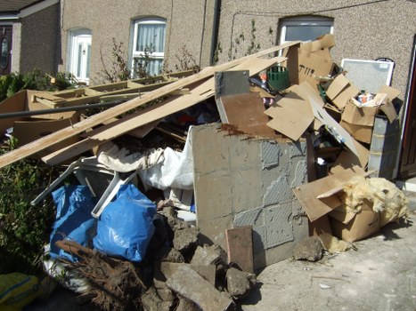 Before and after garage clearance Barnet